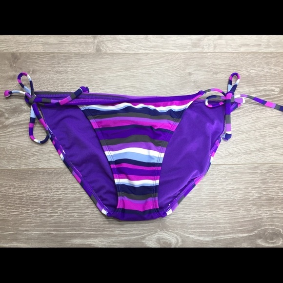 NWT Old Navy Purple Striped Bikini XS/S - Picture 9 of 11